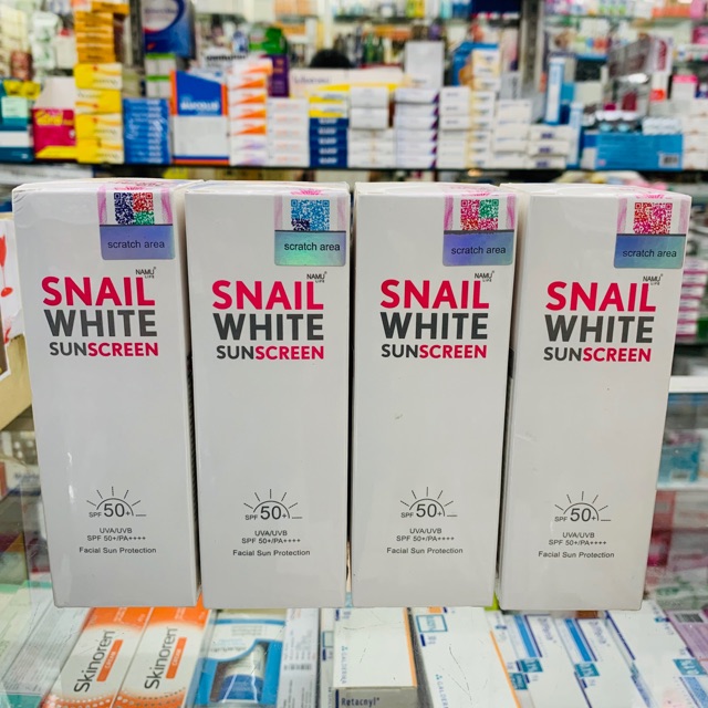 Snail white sunscreen ครีมกันแดด SPF 50 ขนาด 51 มล .