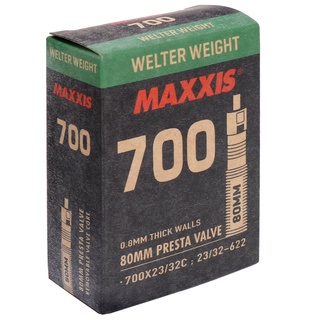 ยางใน Maxxis 700x23/32C รุ่น Welter Weight  superlight จุ๊ป FV  ยาว 48 60 80mm ราคาต่อเส้น