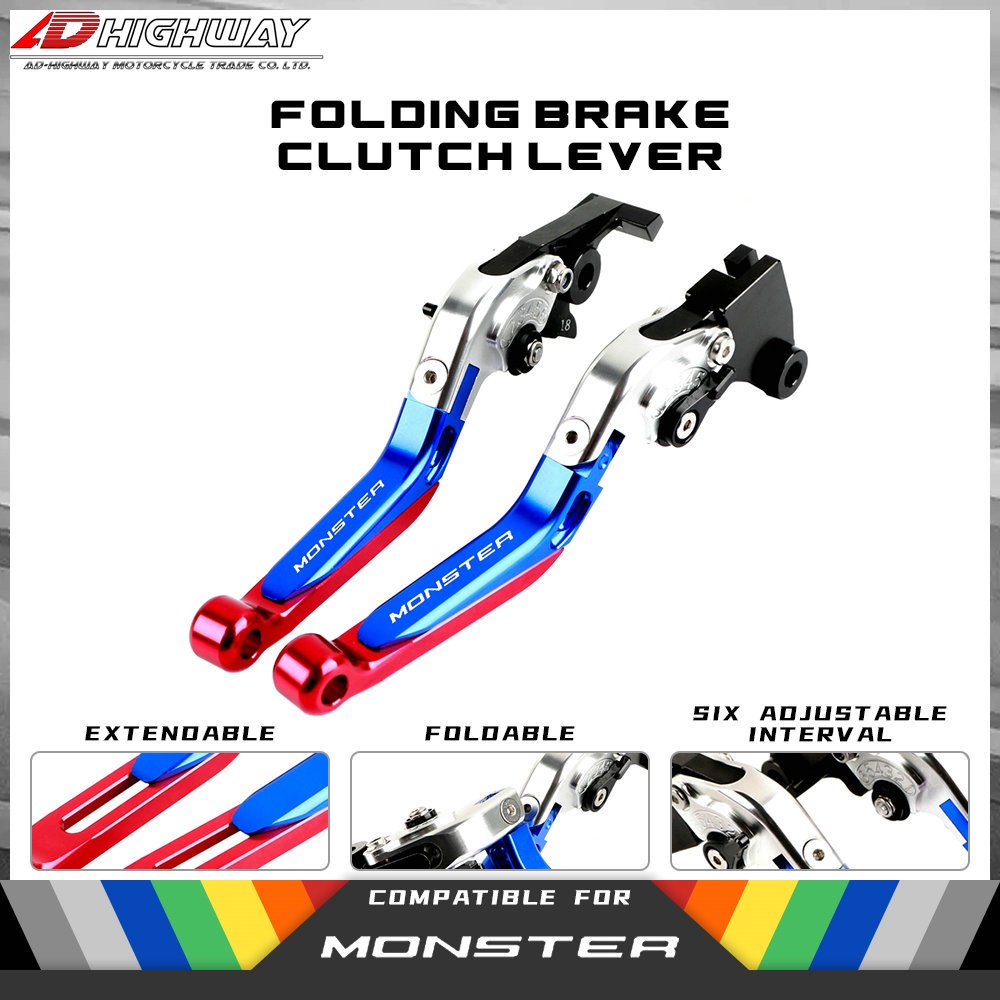 CNC เบรคปรับพับคลัทช์เบรคสําหรับ DUCATI MONSTER M1100 / S / EVO MONSTER 2009-2013 MONSTER S4RS 2006-