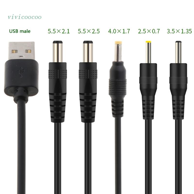 Vivi อะแดปเตอร์แจ็คแปลงเสียง USB เป็น DC 5.5x2.1 สําหรับลําโพง ขนาดเล็ก