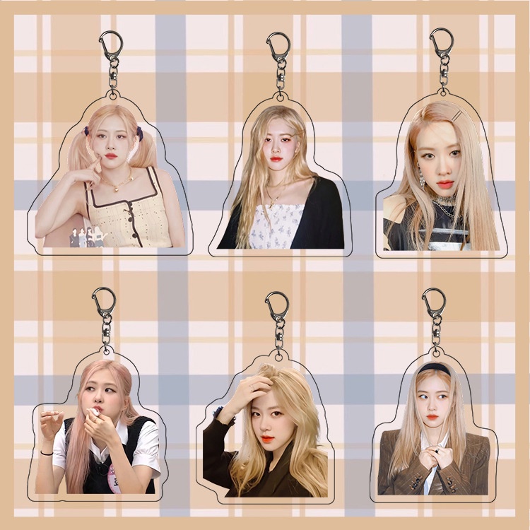 พวงกุญแจ จี้ดอกกุหลาบ Blackpink Keychain KPOP STAR