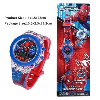 Spider Man Watch Children Boys Spider Man Sport Silicon Digital Wrist Watch