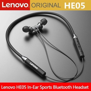 Lenovo HE05 Earphone Bluetooth5.0 Wireless Headset Magnetic Neckband Earphones IPX5 Waterproof Sport Earbud with Noise Cancelling Mic