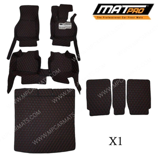 MatPro พรมปูพื้นเข้ารูป 5D 6D Premium Fitted Leather Car Mats สำหรับรถรุ่น BMW X-1 F48 ปี 2016-2021 เต็มคัน