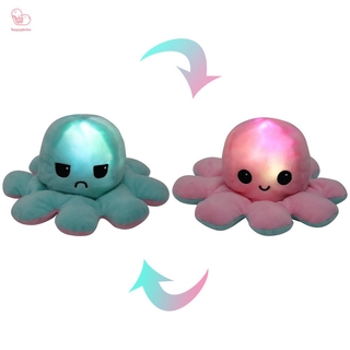 【สินค้ามีจำหน่าย】 Reversible Bipolar Octopus Doll Toy Soft Tiktok Cute Toys Dengan cahaya Plush Mood Switcher boneka cumi tik tok^CC4 HT