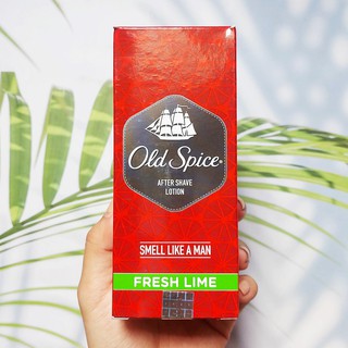 โอลด์ สไปซ์ ผลิตภัณฑ์บำรุงผิวหน้า หลังการโกนหนวด After Shave Lotion Fresh Lime 150 ml (Old Spice®)