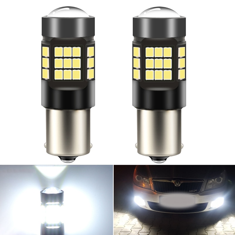 COD2PCS 1156 P21W led Car Rear Reverse Backup Light Bulb BA15S Auto