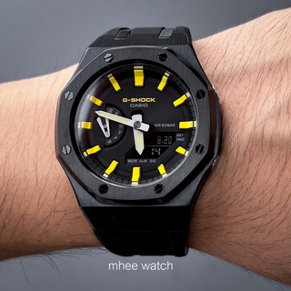 G-Shock Luxury Street AP Customized Yellow Black Spider Rubber Strap