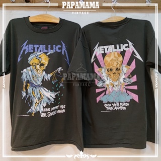 เสื้อยืดผ้าฝ้าย[ Metallica ] @1994  acid washed  ฟอกซีด เฟด เสมอทั้งตัว แนวใหม่ สวยมาก เสื้อวง เสื้อทัวร์ เมทัลลิก้า pap