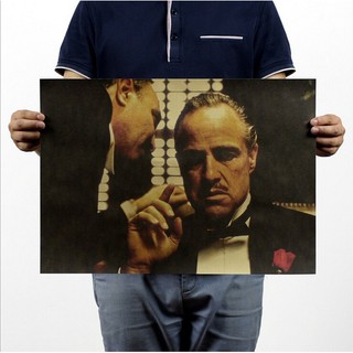 โปสเตอร์ the godfather/classic movies/mafia สําหรับตกแต่งผนัง 51x35 . 5 ซม.