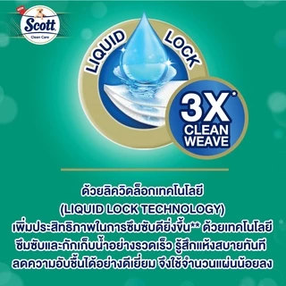 (อยู่ระหว่างเปลี่ยนแพ็คเกจ) [6ม้วน]สก๊อตต์® คลีนแคร์ กระดาษชำระทิชชู่ หนา3ชั้น Scott®Clean Care Tissue 3Ply