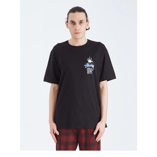 [S-5XL] Stussy เสื้อยืดแขนสั้น ผ้าฝ้าย พิมพ์ลายมงกุฎ ทรงหลวม แฟชั่นฤดูร้อน สไตล์อเมริกัน สําหรับผู้ชาย และผู้หญิง 2022