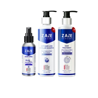 Zane Hair Plus 2 (75ml.) 1กล่อง +Micellar Shampoo (200ml.) 1กล่อง +Hair Treatment (200ml.) 1 กล่อง