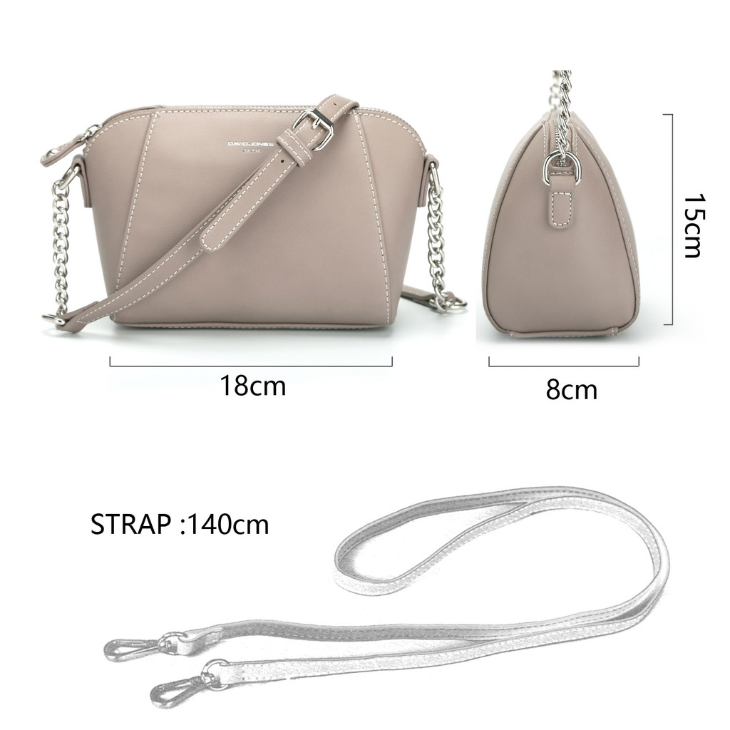 David Jones Paris กระเป๋าสะพายข้างเเฟชั่น สำหรับผู้หญิง #8
