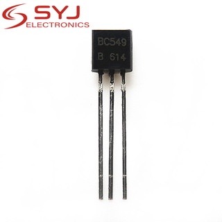 ชิ้นส่วนอิเล็กทรอนิกส์ 50 ชิ้น Bc549B Bc 549 To - 92 100 Ma 30V 0 . 1 A