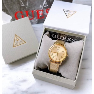 GUESS​ Watch​ ตัวเรือนและสาย​สแตนเลส​ ประดับเพชรแท้​ หน้าปัด​ 34มิล