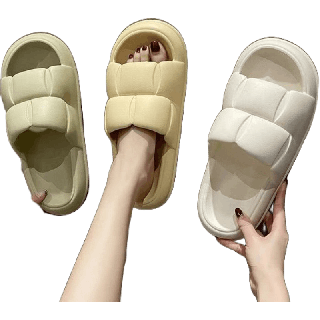 MODEMFASHION รองเท้า รองเท้าแตะ รองเท้าใส่ในบ้าน รองเท้าเพื่อสุขภาพ ยางEVA ลายกลีบดอกไม้ พื้นหนา3cm (NO.6608)