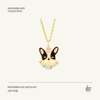 FAIRY TALES - Wonderland Necklace สร้อยคอจี้หมา French bulldog