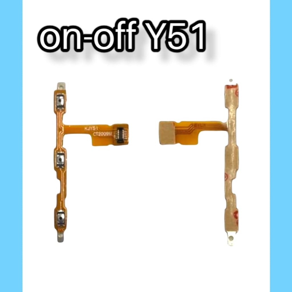 on-off  Y51 แพรสวิต ปิด-เปิด PCB On-Off+Volume Y51 แพรเปิด-ปิด Y51 สินค้าพร้อมส่ง จัดส่งของทุกวัน
