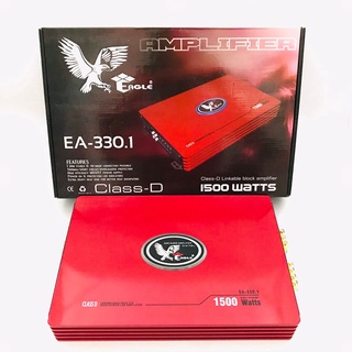 EAGLE EA-330.1 แอมป์คลาสดี Amplifier Class-D แอมป์ขยายเสียง ขับเบสขับซับ 10 12 นิ้ว 1คู่ แม่เหล็ก 156 180 200 220 2 ก้อน