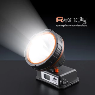 Randy ไฟฉายคาดหัว IP65 แบตใหญ่ ไฟฉาย ส่องไกล10ชม.-20ชม. สว่างจ้า มีแสดงระดับแบตเตอรี่ ชาร์จไว5V/2A