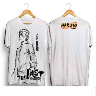 【ใหม่】เสื้อยืด ลายการ์ตูนนารูโตะ สีขาว