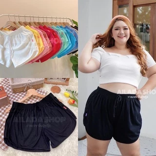 ส่งด่วนกทม.รับทันที 60สี 4XL เอว40+ กางเกงขาสั้นผู้หญิงสายฝอ ใส่สบาย สาวอวบ