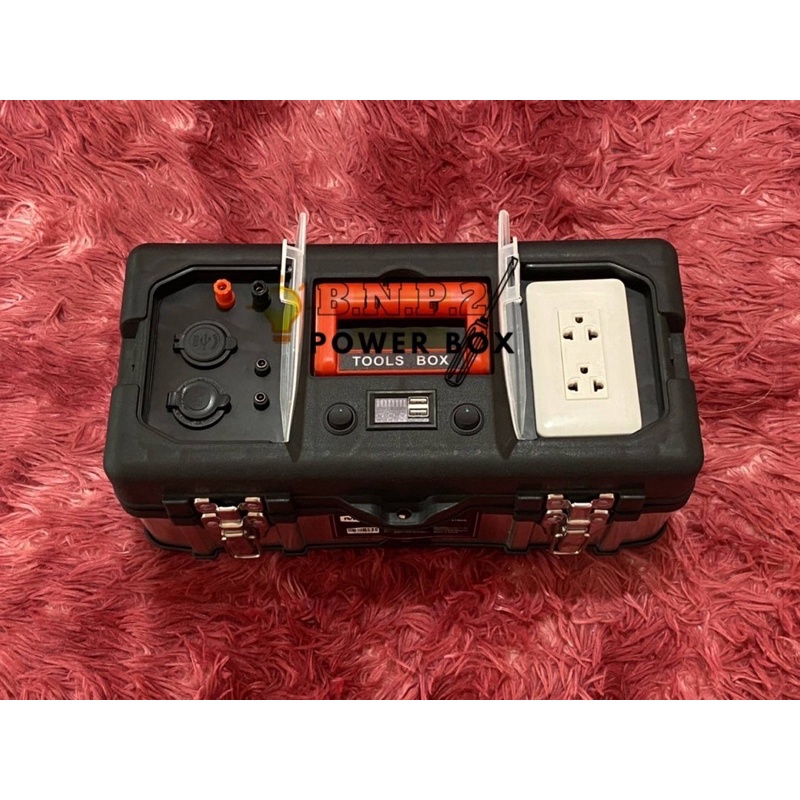 Power box กล่องไฟแคมป์ปิ้ง ชุดกล่องนอนนา size 17"