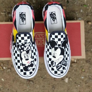 Vans รองเท้าสลิปออน ลายมิกกี้เมาส์ สําหรับเด็กผู้หญิง ขนาด 36-40 - ดีที่สุด