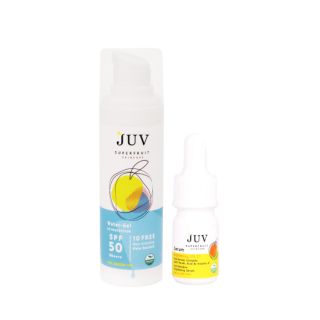 JUV Water-Gel UV (30 ml)  และ  JUV Serum Brightening Vit C+ (5 ml)