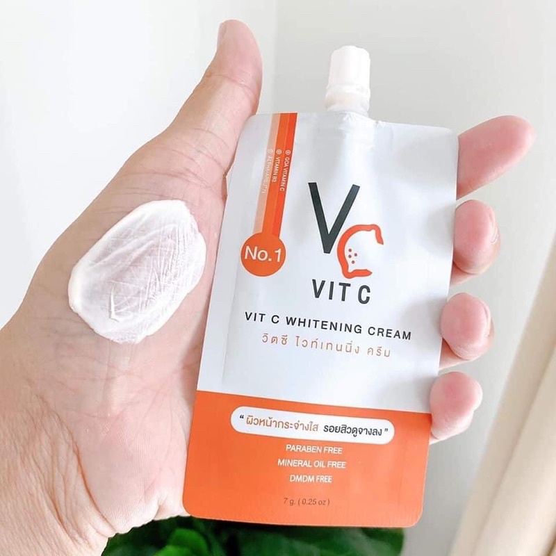 ของแท้💯 พร้อมส่ง ครีมน้องฉัตรVit C whitening cream