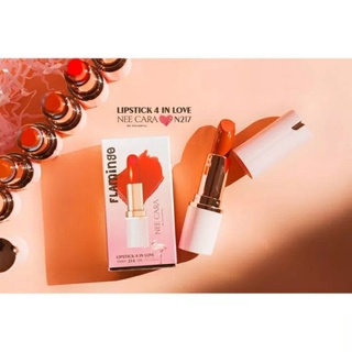 N217 ลิปกลอส นีคาร่า ของแท้ Nee Cara Lipstick 4 In Love