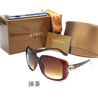 [พร้อมส่ง] Gucc3166 แว่นตากันแดด กรอบใหญ่ ไม่มีกล่อง แฟชั่นสําหรับผู้หญิง