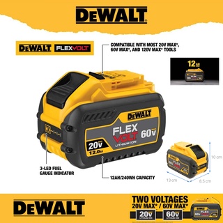 DEWALT แบตเตอรี่ 60V./20V. 12.0Ah รุ่น DCB612 รับประกันศูนย์ 1 ปี