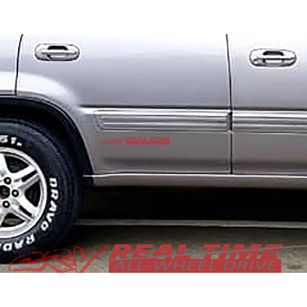 CFS305 Honda Crv Cr-v Rd1 Rd2 Rd3 Rd4 Rd5 Rd6 Rd7 Rd8 Rd9 S10 S9A B20B Vtec 2X pcs ประตูสติกเกอร์ไวน