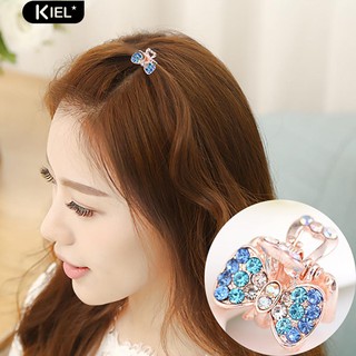 ‴Lovely Gradient Rhinestone Bowknot ผม Claw เครื่องประดับตกแต่งเครื่องประดับ Head Head