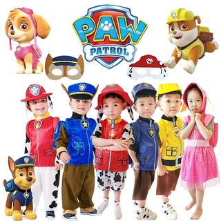 เครื่องแต่งกายคอสเพลย์ Paw Patrol แขนสั้น ของขวัญวันเกิด ปาร์ตี้ฮาโลวีน สําหรับเด็กผู้ชาย และเด็กผู้หญิง