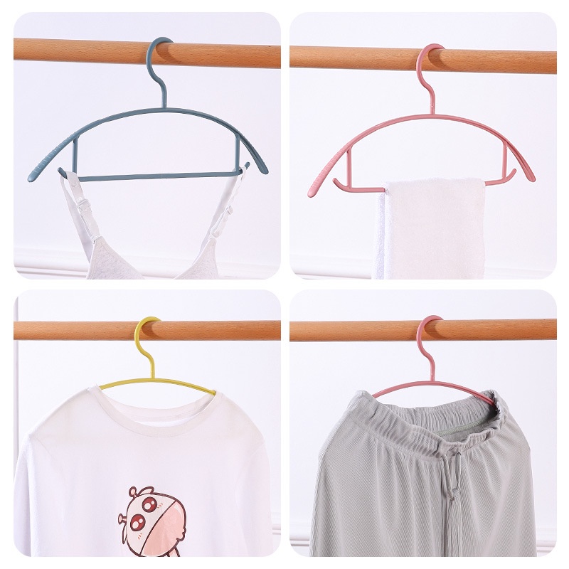 luckythai ไม้แขวนเสื้อ พลาสติก 1แพ็ค10ชิ้น ราคา ถูกที่สุด ดีลบีเคเค แกลเลอรีภาพที่ 3