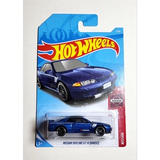 hot wheels NISSAN SKYLINE GT-R (R32) สีน้ำเงิน