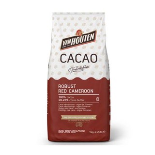 Van Houten Cocoa powder ผงโกโก้แวนฮูเต็น​ ​Red Cameroon