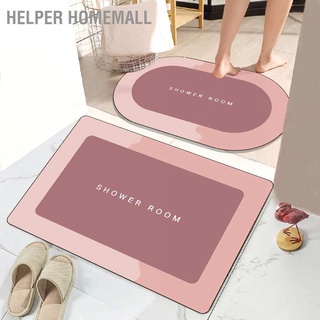 Helper Homemall พรมเช็ดเท้า กันลื่น ดูดซับน้ําได้ดี แห้งเร็ว สไตล์โมเดิร์น สําหรับประตูทางเข้า ห้องน้ํา