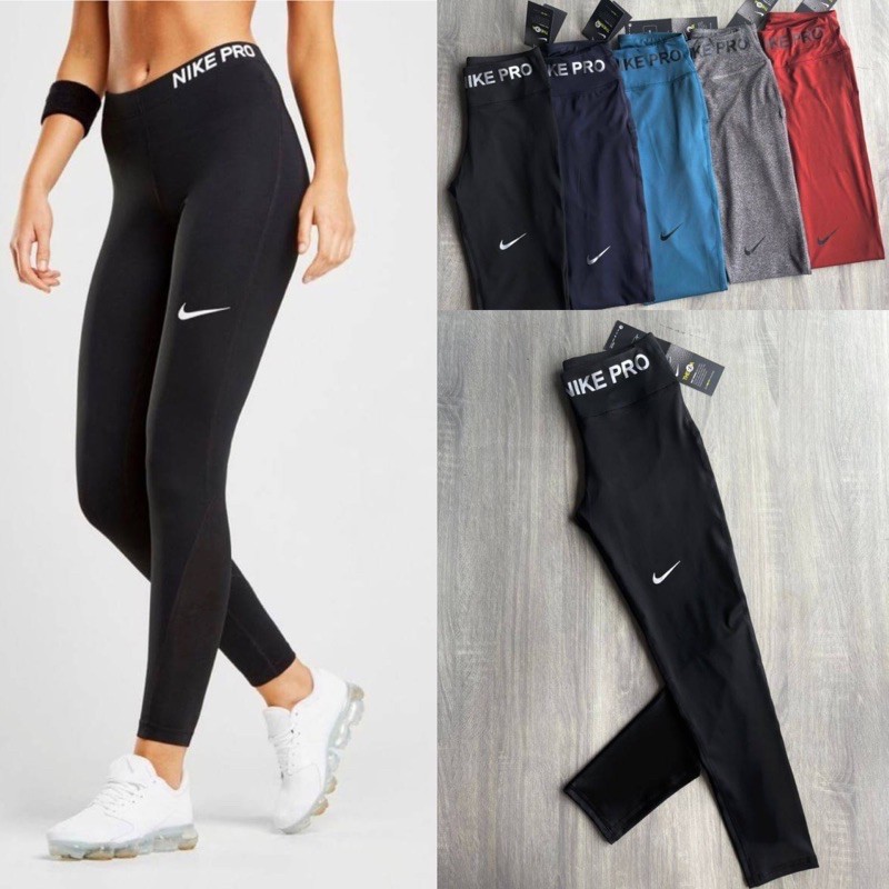 พร้อมส่งสีดำ Nike จาก 890฿ กางเกงออกกำลังกายสตรี ขายาว สีดำ