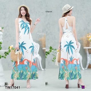 Maxi Dress เดรสเปิดหลังสีขาว เดรสใส่ไปทะเล เดรสใส่ไปทะเลสีขาว เดรสสายเดี่ยวสีขาว พร้อมส่งค่ะ