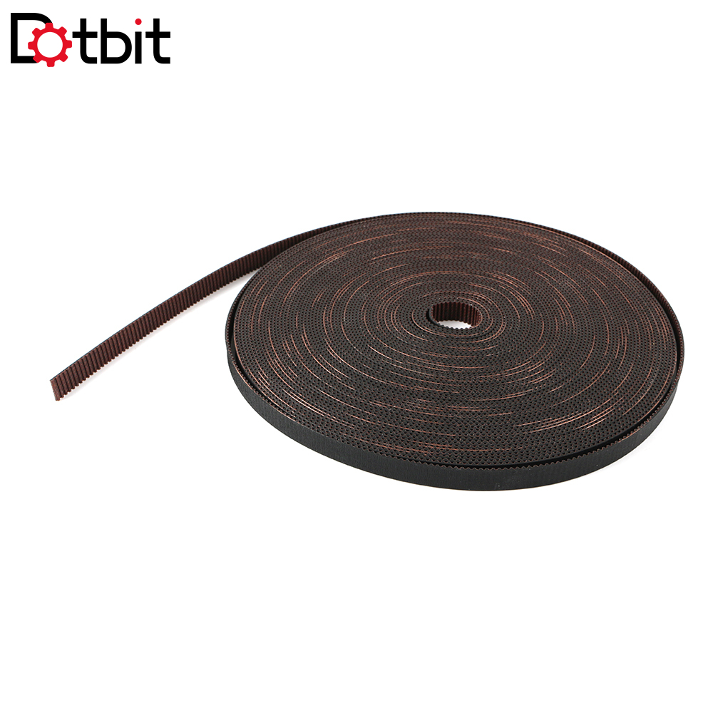 Dotbit GATES-LL-2GT-9RF 3D เครื่องพิมพ์ 2GT เข็มขัดเปิดไฟเบอร์กลาสเสริมยาง GT2 Timing Belt 2GT-9 ควา