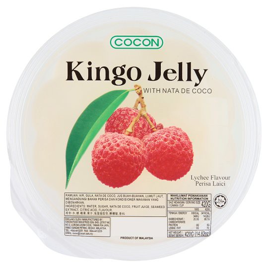 Cocon Kingo Jelly Lychee 420g. โคคอนคิงโกเยลลี่ลิ้นจี่ 420กรัม | Shopee ...