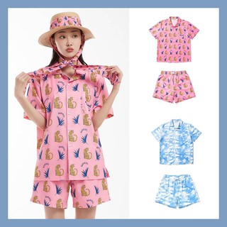 [Unisex] เสื้อเชิ้ต กางเกงขาสั้น ไป ทะเล Holiday Beach Shirt &amp; Shorts Set BARREL [ GG.SWIMWEAR ]