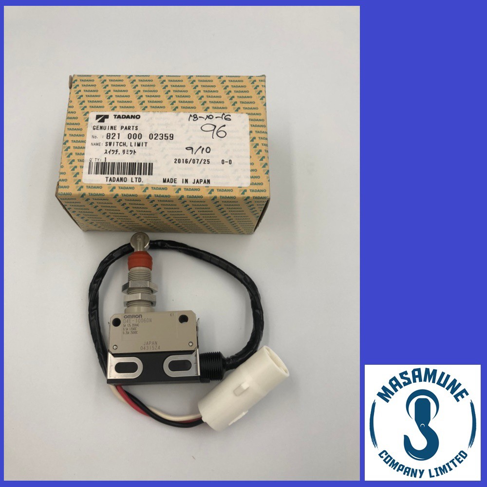 ลิมิตสวิตซ์ สำหรับ รถเครน Omron Limit switch D4E-10060N ของแท้ นำเข้า Tadano Part No. 821-000-02359