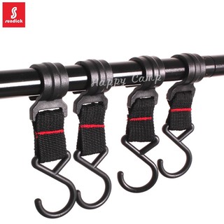 ตะขอ S-hook แขวนอุปกรณ์แค้มปิ้ง Sundick(5ชิ้น/แพ็ค) ตะขอเหล็ก S (2ชิ้น/แพ็ค)