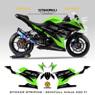 สติกเกอร์ติดตกแต่งรถจักรยานยนต์ NINJA250 FI STICKER กึ่งเต็ม กราฟิก 2013-2017 LIVERY ZX3R