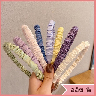 ที่คาดผม ผ้าซาติน สีพื้น เข้ากับทุกการแต่งกาย สําหรับผู้หญิง ที่คาดผมเกาหลี ที่คาดผม ที่คาดผมน่ารัก